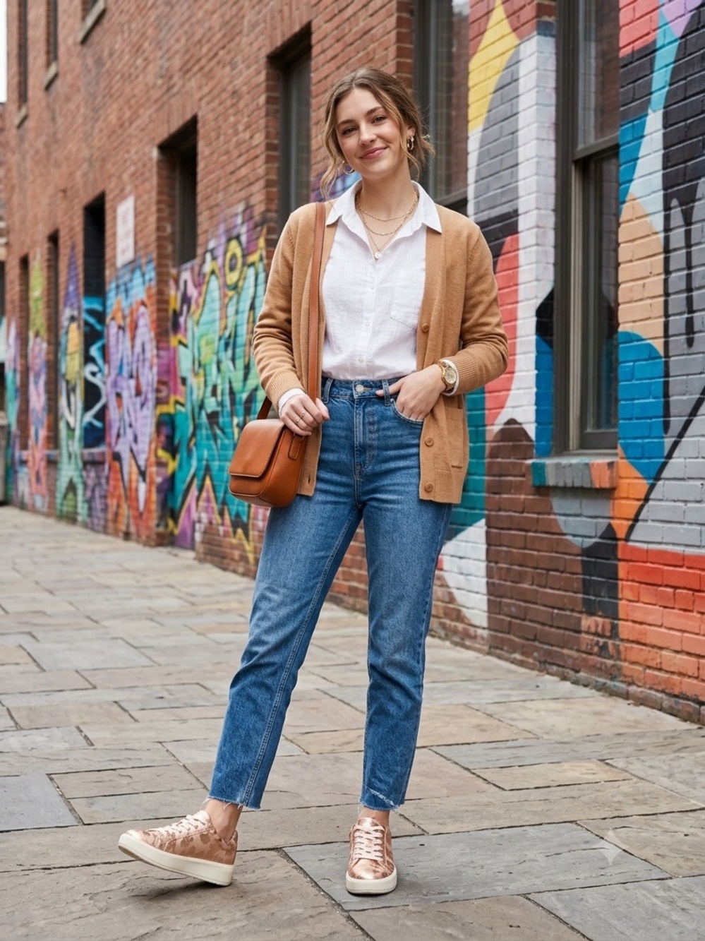 Clarks Metallic Rose Gold Sneakers